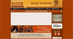 Desktop Screenshot of frontiergunleather.com